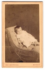 Photograph Max Behrends, Bergen, Little Girl Antonina Vanda Sukova, 1881