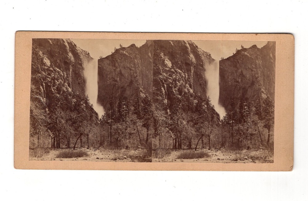 Stereoscopy Bridal Veil / Yosemite Valley / California / USA