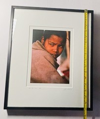 Color Photograph «Girl and Shawl» by Lisa Kristine Framed Signed 1998