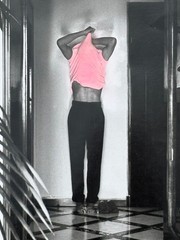 The Pink Shirt 15 5/8 x 12 Photograph-C. 1980s-Mark Bugzester