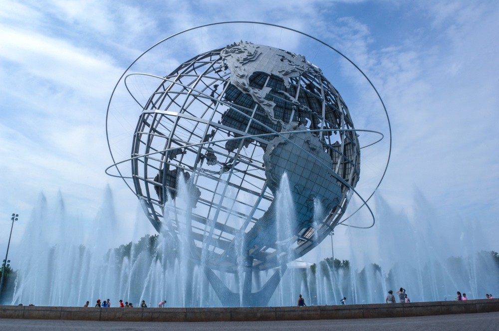 Unisphere 1964 World’s Fair Metal Print – Iconic Flushing Meadows NYC Wall Art
