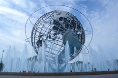 Unisphere 1964 World’s Fair Metal Print – Iconic Flushing Meadows NYC Wall Art