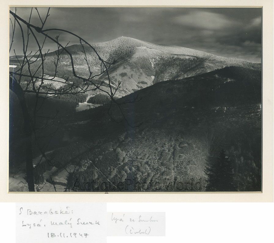 Lysa mountain Czech Republic antique art photo