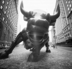 Charging Bull NYC Pinhole Medium Format Photo Archival GICLÉE PRINT