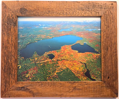 Big St. Germain, & Content Lake, Vilas County Wisc. Aerial Photo. Frame Optional