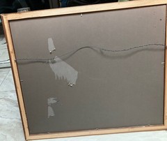 Queen Mary and Spruce Goose Photograph in a 24 by 28-inch matted frame