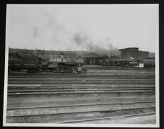 Steam Locomotive Station Norfolk & Western Photograph Vtg 50s Railroad Station