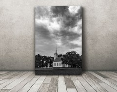 Old Iowa country church photography print religious wall art picture home decor