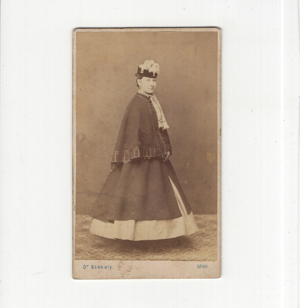 Szekely CDV Photo Fine Young Lady / Countess / Named – Vienna 1866