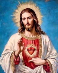 jesus christ wall art 8*10 religious christian faith god home decor print jesus