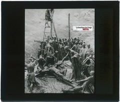 Jesus Attached to The Cross, Photo Antique, Plate Glass, Black & White,