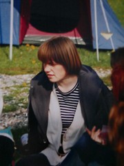 «ABIFEIER»: PHOTO, COLOUR PHOTOGRAPHY, SCHOOLGIRL, YOUNG LADY, WOMAN, «HAMBURG», TENT!