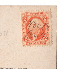 N. A. Beers CDV Photo Lady Portrait with Hood & Tax Stamp – Franclin / USA 1864