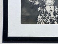 Vintage Mask Family Portrait Surreal Halloween Strange Bizarre BW Art Photograph