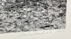 Charles Fendrock ‘Chestnut Leaves’ B&W Photograph – Unframed, Listed Artist