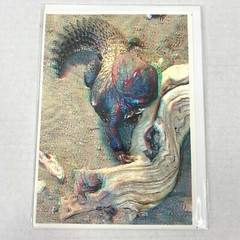 Mali Spiny Tailed Lizard Reptile 3D Photograph Art Phantom Image Barry Rothstein