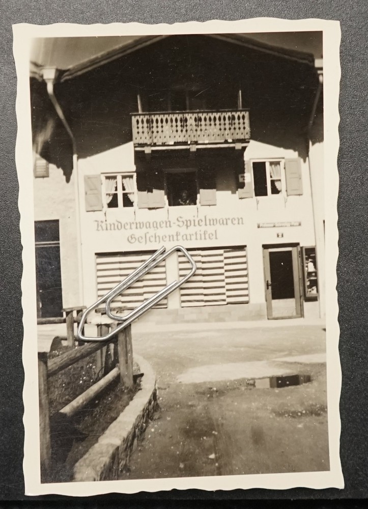 Photo View Mittenwald Garmisch Pram Toy Shop Advertising Sign
