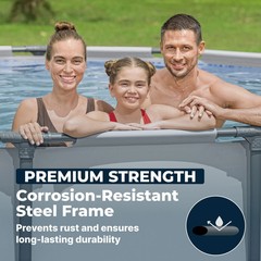 Bestway Steel Pro MAX 14’x48″ Round Above Ground Swimming Pool with Pump & Cover