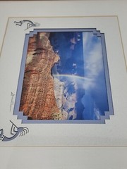 Signed James Thomson Wood Framed Photograph Rainbow Grand Canyon Snapshot 15×12