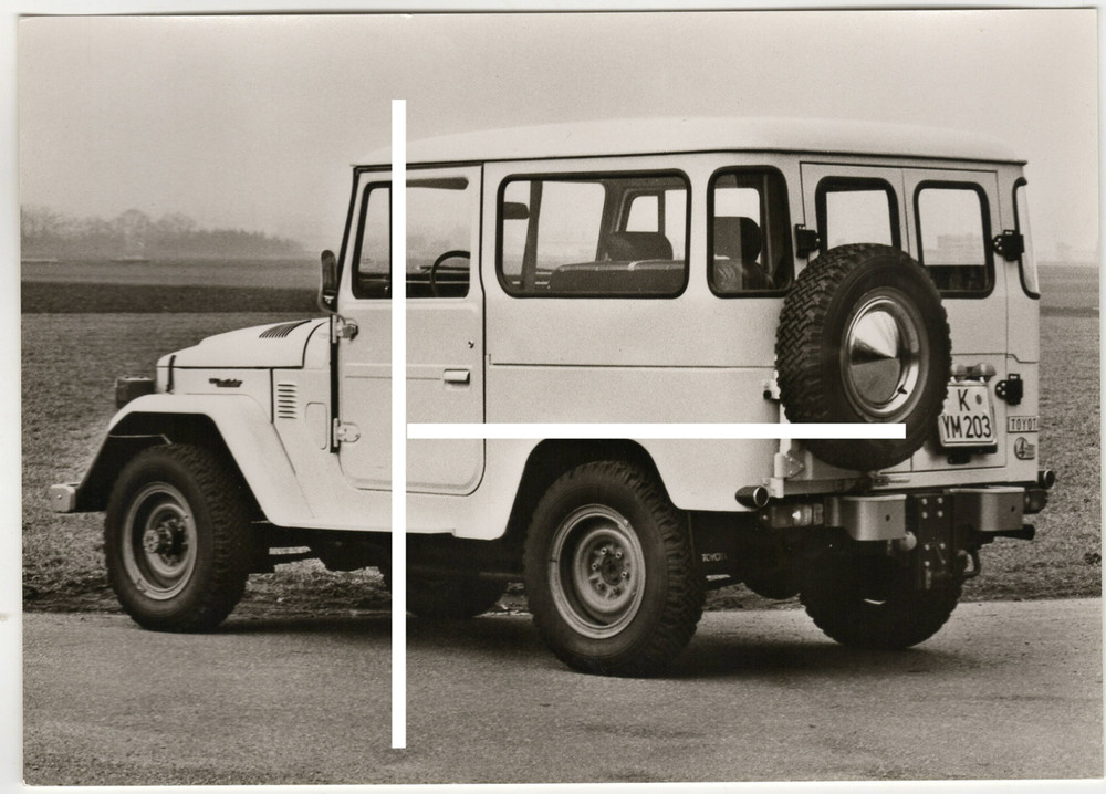 21x15cm Vintage Archive Photo 1975 4.2 Toyota Land Cruiser J40 Jeep Press Photo J