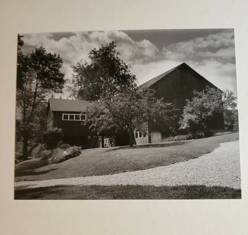 CONVERTED BARN LARGE ORIGINAL SIGNED ART PHOTO B&W STETTNER VTG MATTE NJ CAMERA