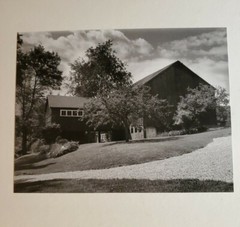 CONVERTED BARN LARGE ORIGINAL SIGNED ART PHOTO B&W STETTNER VTG MATTE NJ CAMERA