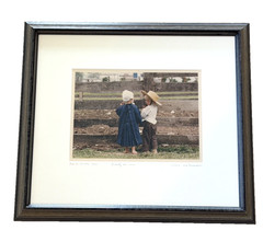 Bill Coleman Amish Photograph Early On No 972 Sharing 11/850 Signed 14” x 11”
