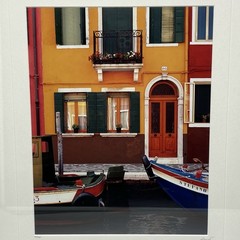 Luciano “Venice Canal Scene” Burano Italy Signed Limited Edition Photo 505/750