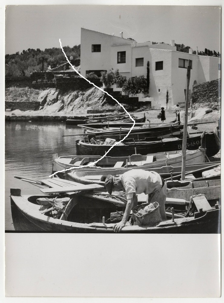 24x18cm Vintage Barite Photo 1961 Salvador Dali House in Cadaques photo C