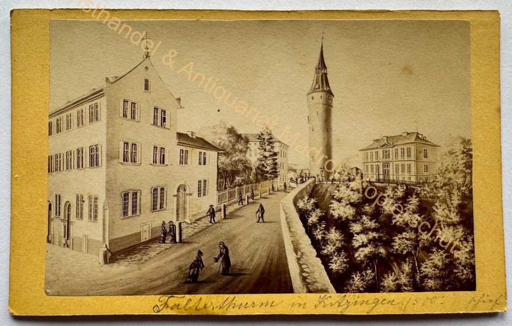 orig. CDV photo photograph lithograph around 1865 Kitzingen