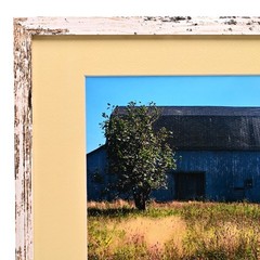 MICHAEL RAY Original Vintage Signed Long Island Landscape Barn Photograph Print