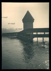 Lucerne 1935 – Water Tower – 1930s – XL Photo 12x18cm
