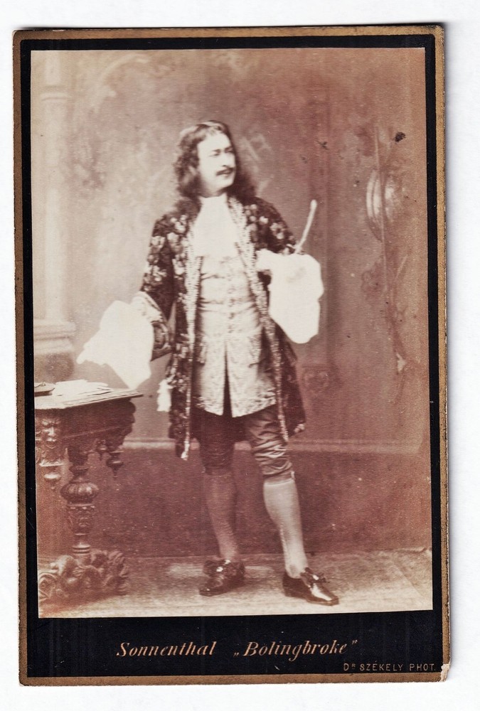 Adolf Von Sonnenthal Actor Vienna Theater Austria 1875 Portrait Photo