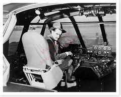 Spruce Goose Howard Hughes In Cockpit Flying Boat Silver Halide Photo