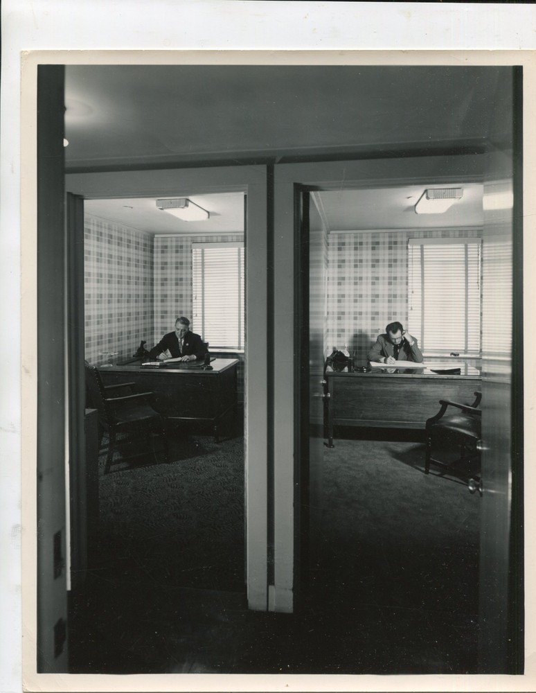 Old Photo Office Space 1950s, 1960s, 19x24cm