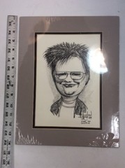 R Haugland Character Street Pencil Pen Drawing Art 1989 Pier 70 Seattle