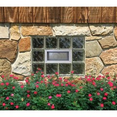 Screen Windows Ventilation Hopper Vent Glass Block Windows Removable Screen NEW