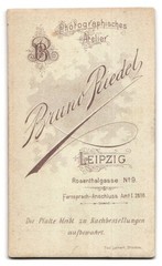 Photograph Bruno Riedel, Leipzig, Rosenthalgasse 9, portrait of a young man