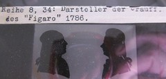 Mozart Wolfgang Amadeus Actor Figaro 1786 Old Glass Picture 8.5 x 10 cm