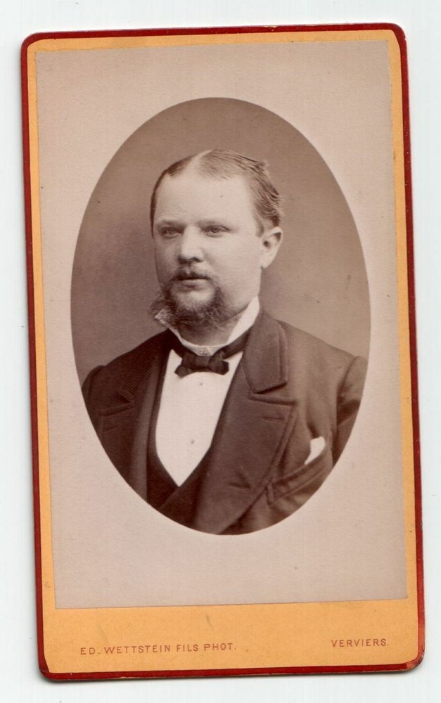 Ed. Wettstein fils Verviers Belgique, elegant man