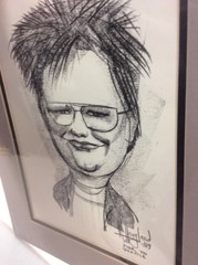 R Haugland Character Street Pencil Pen Drawing Art 1989 Pier 70 Seattle