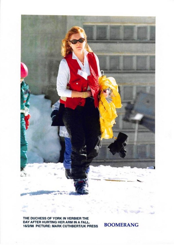 Press Photo MLE10752 Approximately 30X20 cm The Duchess Of York Ski Verbier 199