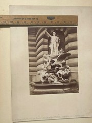 Vienna 1897 Hofburg – Michaelerplatz – Brunnen «Die Macht zur See» Albumen