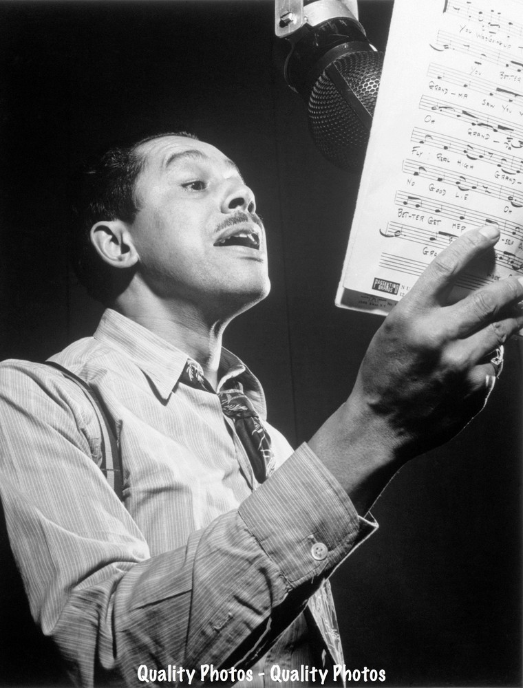 Cab Calloway Singing 8.5×11″ Photo Print Jazz Musician Composer, Reading Music