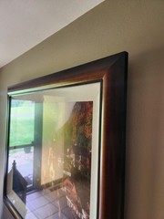 Framed Hallstatt Australia Lake Village Landscape. By John & Debora Scanlan.