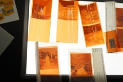 Photo Negative Bundle View Colour Advertising Spain Sign Building House Castle