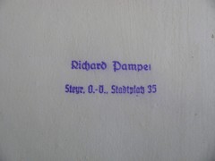 RICHARD PAMPEL – STEYR – STADTPLATZ 35 . ZWEI FOTOGRAFIEN – ORCHIDEEN um 1920