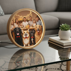 Personalized Photo Night Light Plaque, Couple Photo Lamp, Custom Led Night