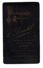 CdV Photo Actress Sword by C. Drutel Givors France c. 1885 (C1144)