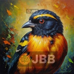 Troupial Bird Oil Paint Digital Wallpaper Image Art Desktop Picture Photo